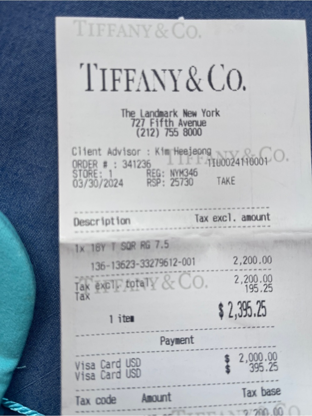 Classic open T ring Tiffany’s gently used - Picture 13 of 14